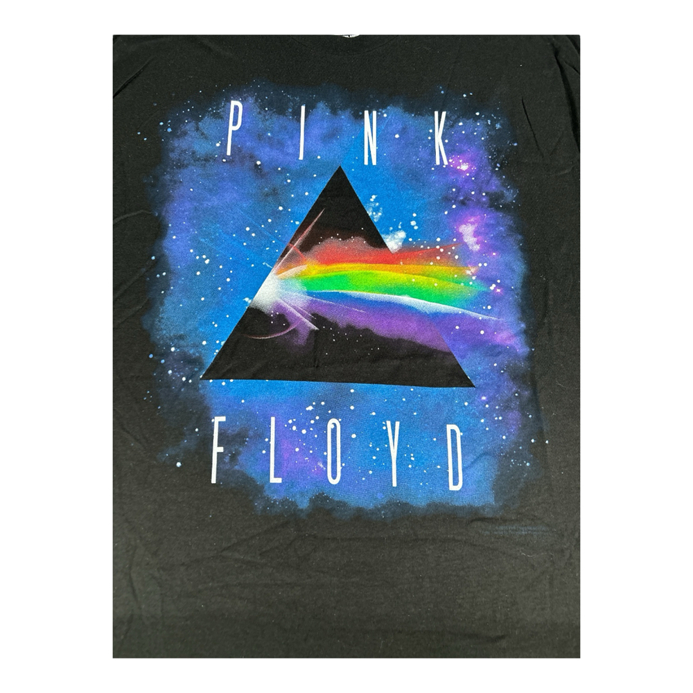 NWOT Liquid Blue Pink Floyd Black Cotton Dark Side Prism Design Sz XL - Picture 2 of 5